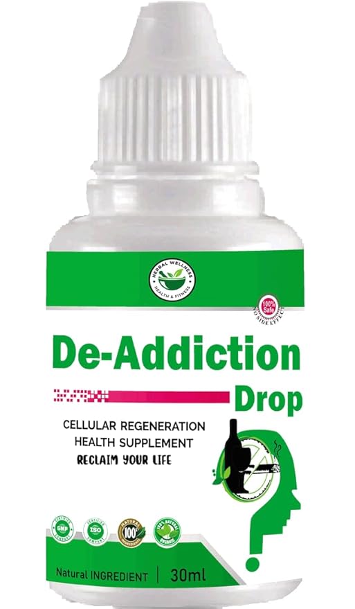 De-Addiction Drop | Body Detox And De Addiction From Alcohol And Tobacco (Pack of 3)