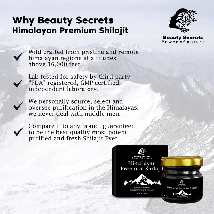 🔥 Nature’s Power Refined – 100% Pure Himalayan Shilajit